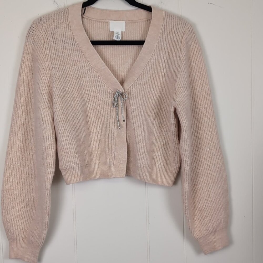 Diamond Bow 🎀 soft pink Cardigan h&m